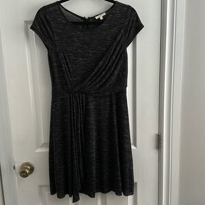Mystree Jersey Dress Heathered Charcoal Grey size Small